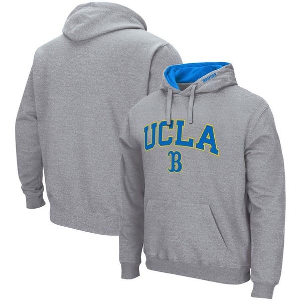 コロシアム メンズ アウター パーカー・スウェット ロゴ Mens Colosseum Heather Gray UCLA Bruins Arch Logo 30 Pullover Hoodie He