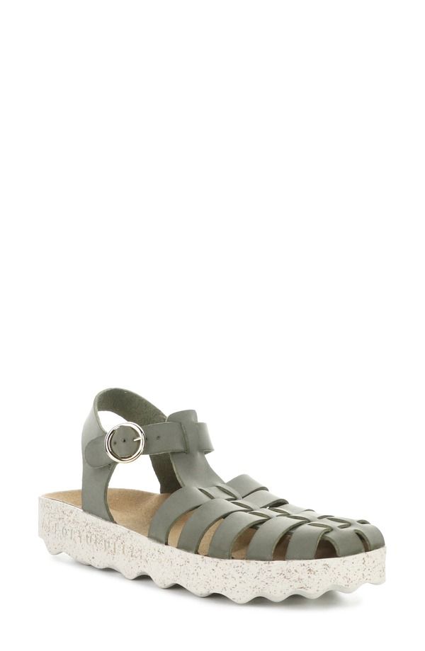 フライロンドン レディース シューズ サンダル Asportuguesas by Fly London Calix Slingback Fisherman Sandal Khaki カーキ