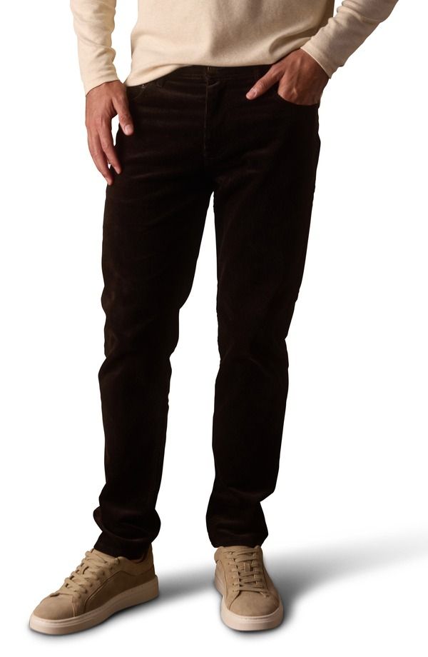 ノーマルブランド メンズ ボトムス カジュアルパンツ コーデュロイ The Normal Brand Stretch Corduroy Five Pocket Pants Dark Brown ブラウ