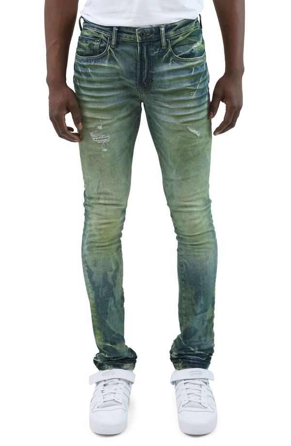 ピーアールピーエス メンズ ボトムス デニムパンツ ジーンズ PRPS Direction Skinny Jeans Indigo インディゴ