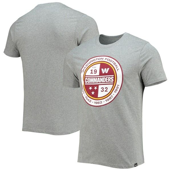 フォーティーセブン メンズ トップス Tシャツ プリント Mens 47 Gray Washington Commanders Imprint Superival TShirt Gray グレー