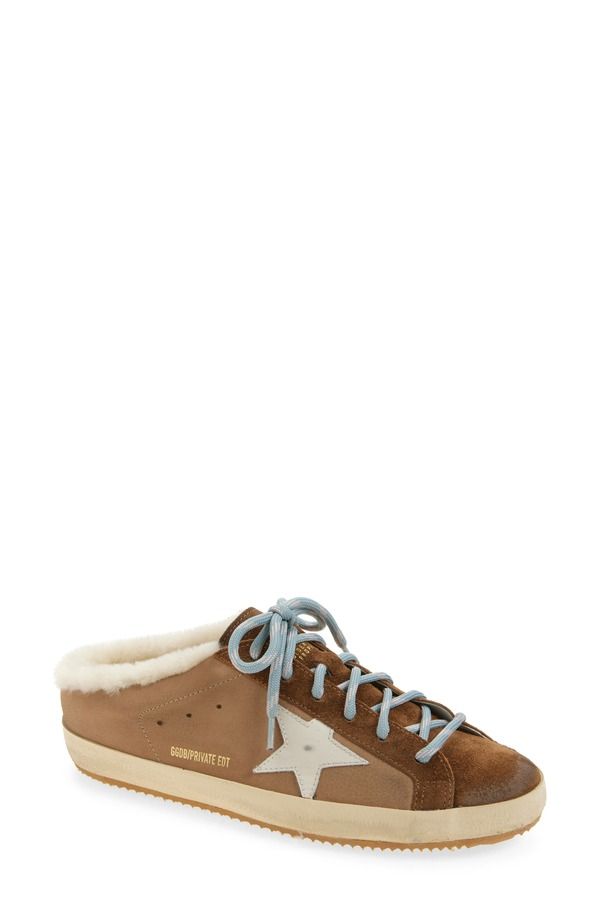 ゴールデングース レディース シューズ スニーカー Golden Goose SuperStar Faux Shearling Lined Mule Sneaker Beige Cream クリーム