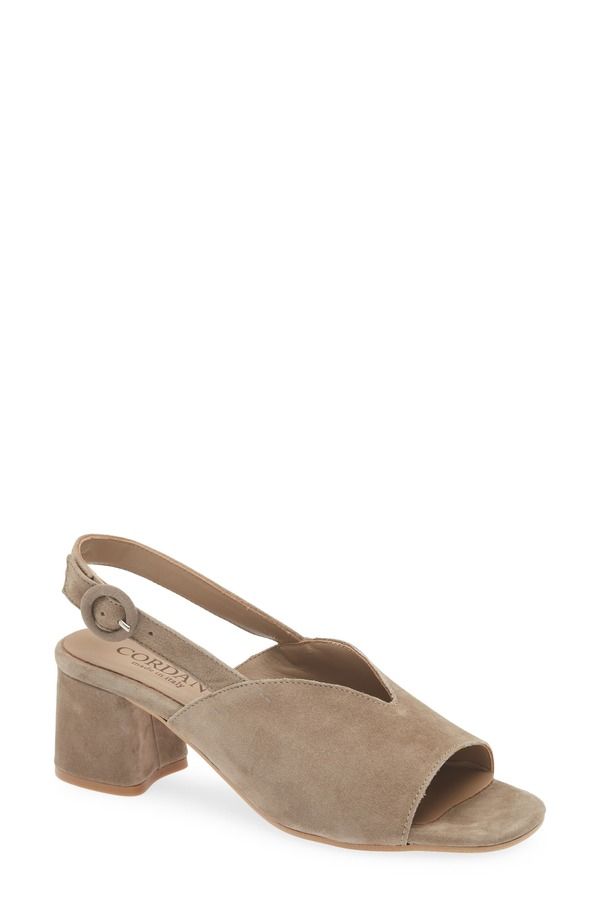 コルダーニ レディース シューズ ヒール サンダル Cordani Pollette Slingback Sandal Fango Suede