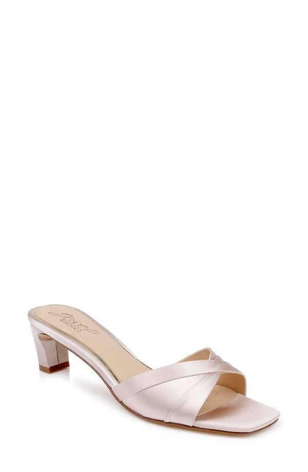 ジュウェルダグレイミシュカ レディース シューズ ヒール サンダル Jewel Badgley Mischka Parislide Sandal Champagne Satin シャンパン