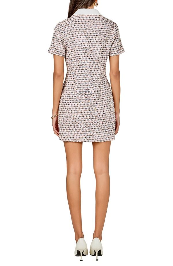エンドレスローズ レディース トップス ワンピース ミニ ツイード Endless Rose Tweed Minidress Pink Multi ピンク