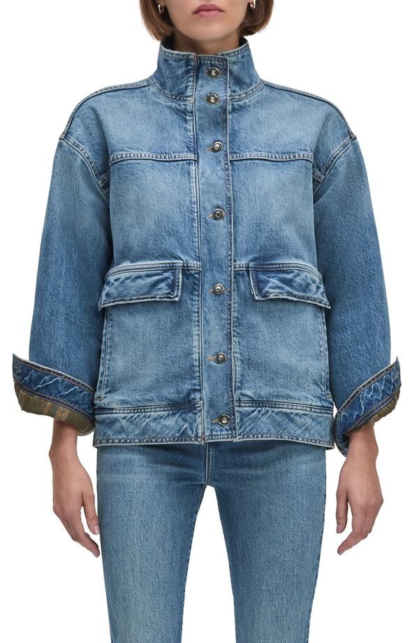 フェイバリット ドーター レディース ボトムス デニムパンツ ジャケット Favorite Daughter The Margot Denim Jacket Beacon デニム