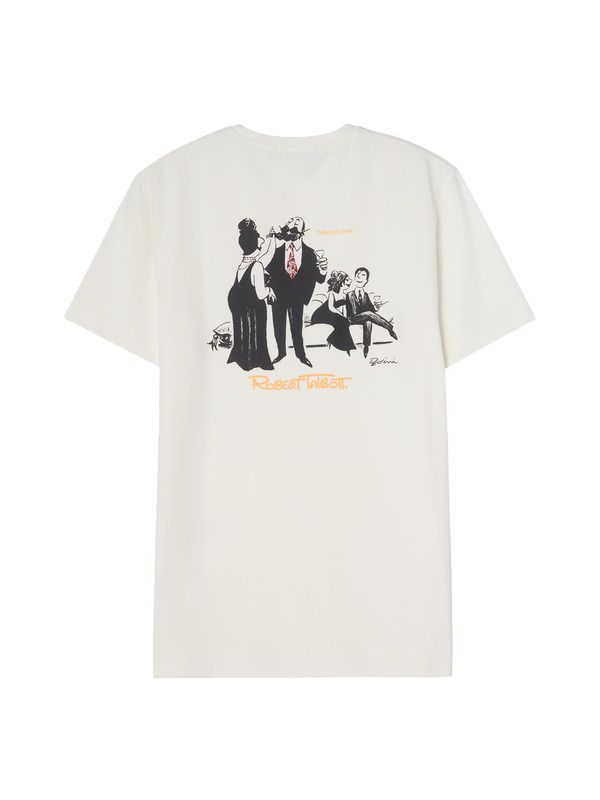 ロバート タルボット メンズ トップス Tシャツ ジャージー グラフィック Robertalbott Stretch Jersey Graphic Dean Tee WhiteMartini ホワイト