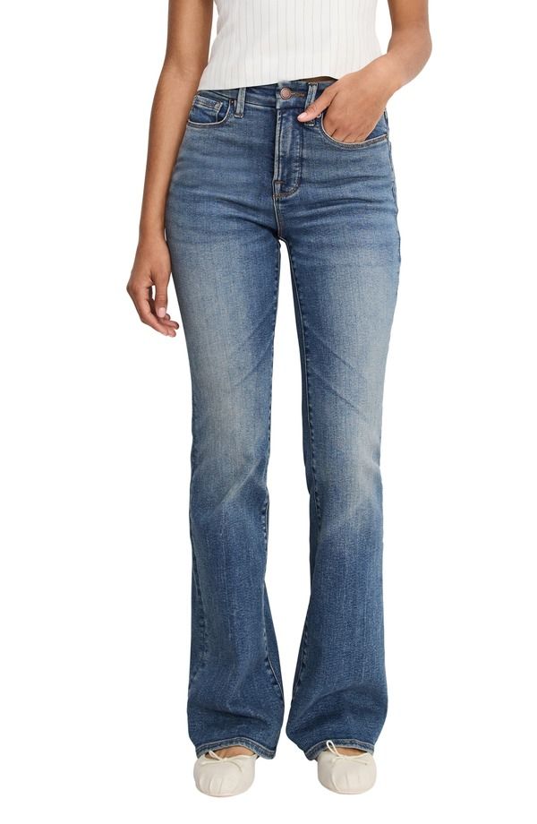 グッドアメリカン レディース シューズ ブーツ・レインブーツカット ハイウエスト ジーンズ Good American Good Classic High Waist Bootcut Jeans In