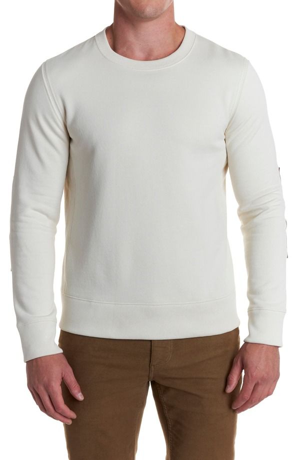 ビリーレイド メンズ アウター パーカー・スウェット クルーネック シャツ レザー Billy Reidover Crewneck Sweatshirt with Leather Elbow Patc 28,470円