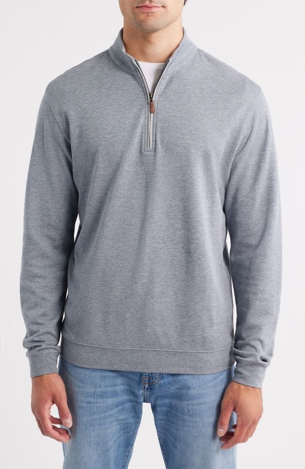 ジョニー オー メンズ アウター パーカー・スウェット ハーフジップ johnnieO Sully Quarter Zipullover Thunder