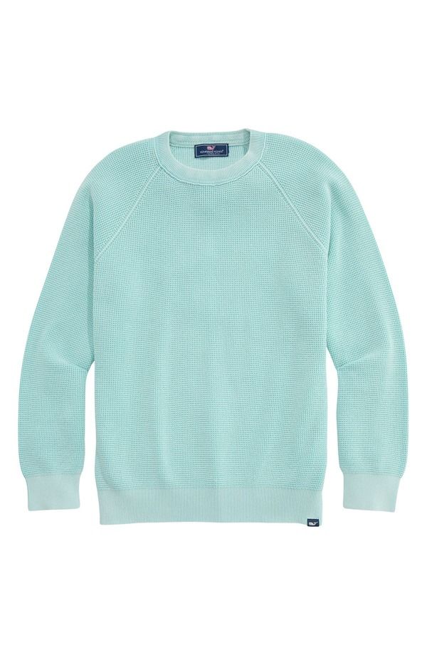 ヴァインヤードヴァインズ メンズ アウター パーカー・スウェット クルーネック セーター コットン ニット vineyard vines Waffle Knit Cotton Crewneck Swe