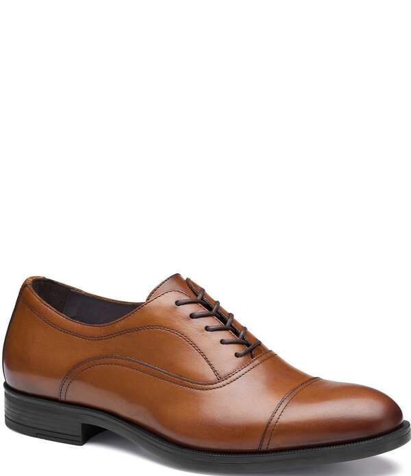 ジョンストンアンドマーフィー メンズ シューズ オックスフォード キャップ レザー Johnston Murphy Mens Conlin Leather Cap Toe Oxfords Lighta