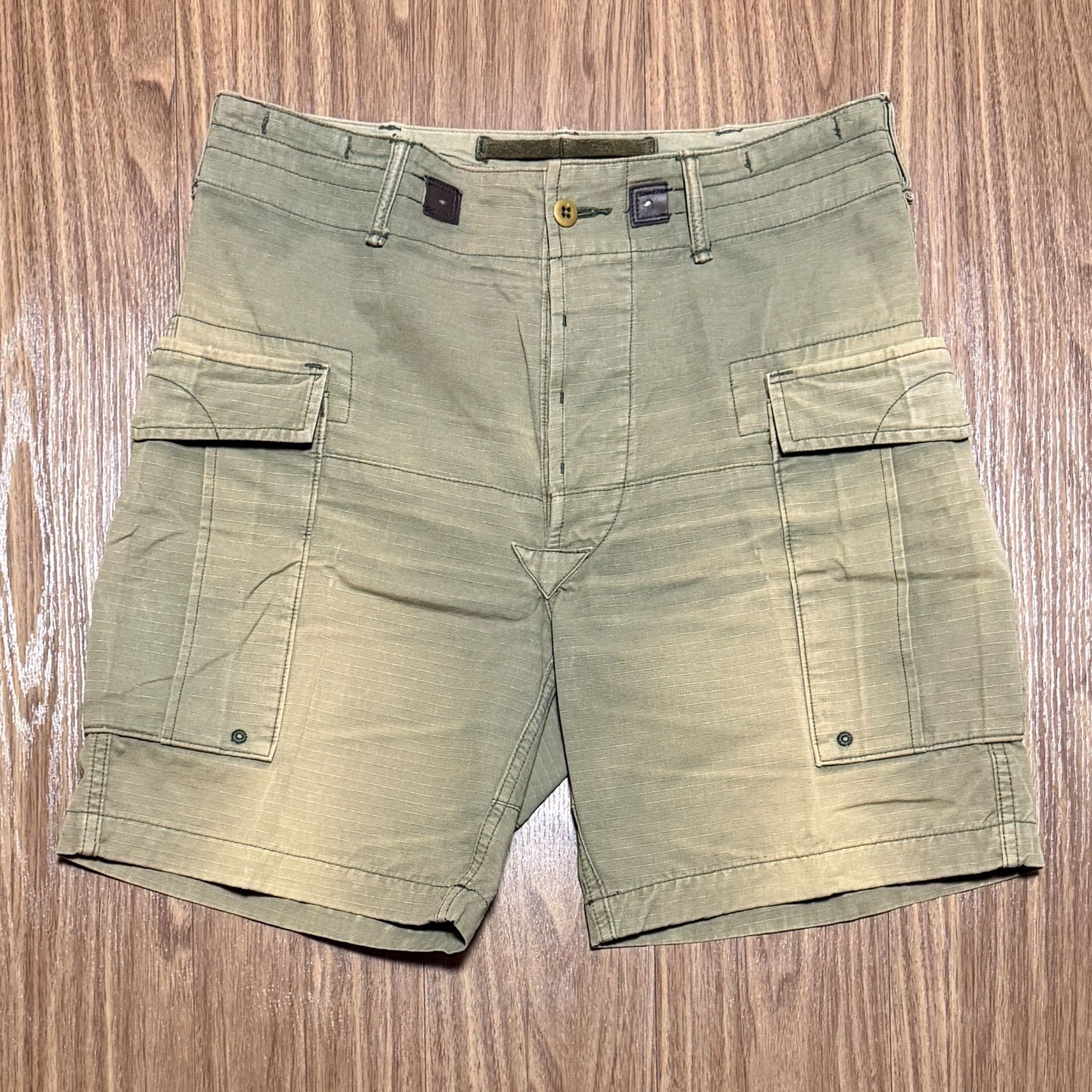 RRL 13スター ミリタリーカーゴショーツ カーキ 32 - メルカリ