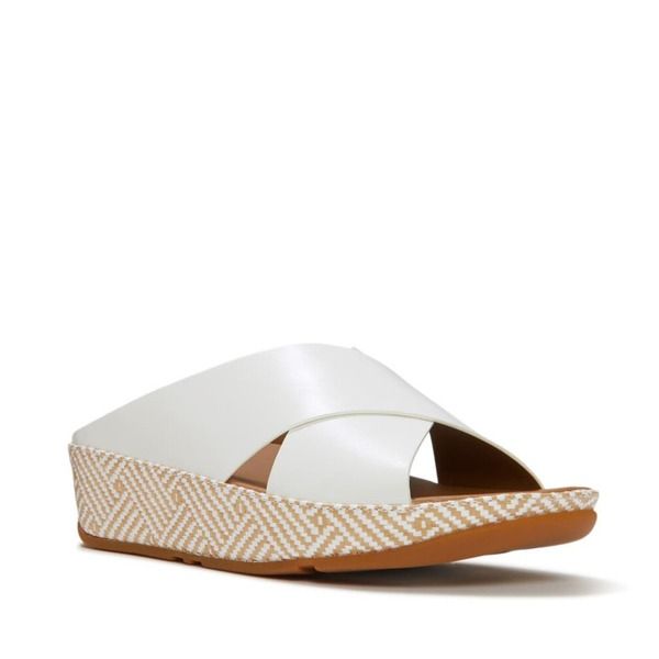 フィットフロップ レディース シューズ ヒール サンダル グラフィック FitFlop Lulux GraphicWeave Sandal Urban White ホワイト