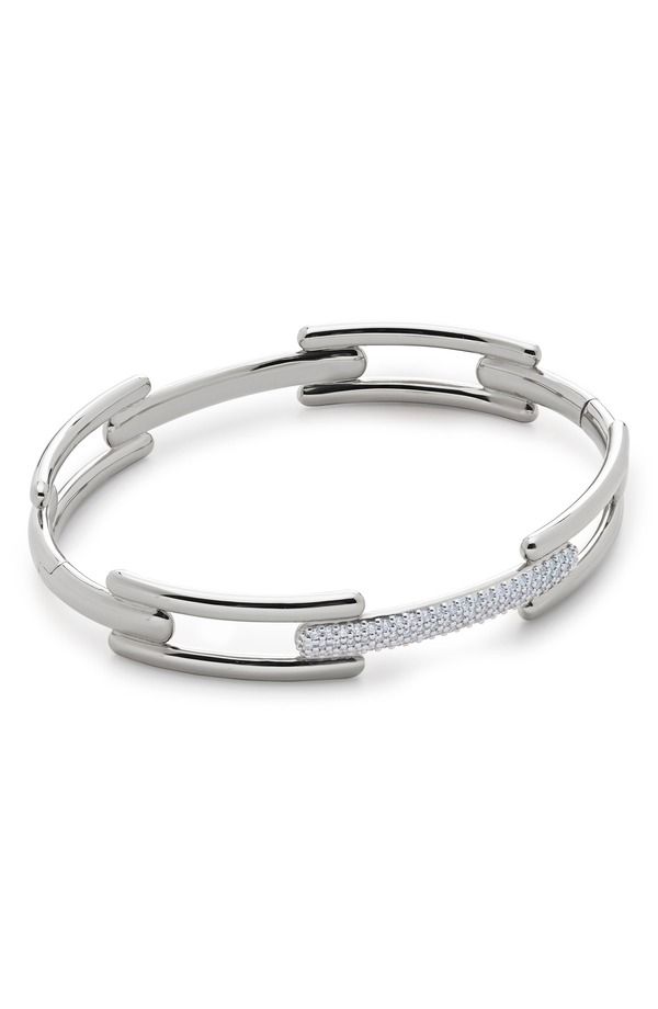 モニカヴィナダー レディース アクセサリー ブレスレット・バングル・アンクレット Monica Vinader Lab Creatediamond Pav Bangle Sterling Silver