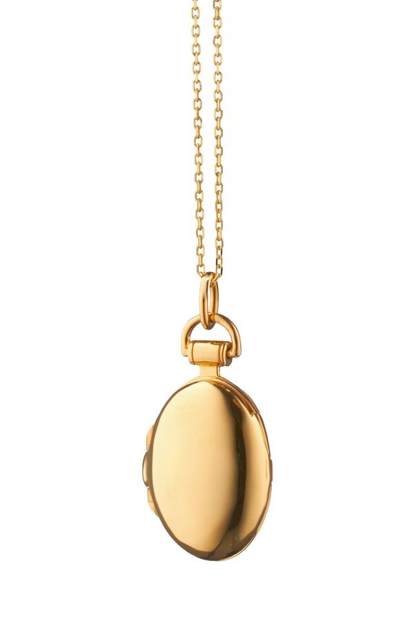 モニカリッチコサン レディース アクセサリー ネックレス・チョーカー プチ レース Monica Rich Kosanna Petite Locket Necklace 18K Yellow Gold