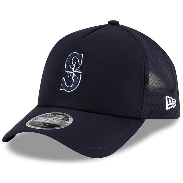 ニューエラ メンズ アクセサリー 帽子 Mens New Era Navy Seattle Mariners 2026 Batting Practice Apex 9FORTY Adjustable