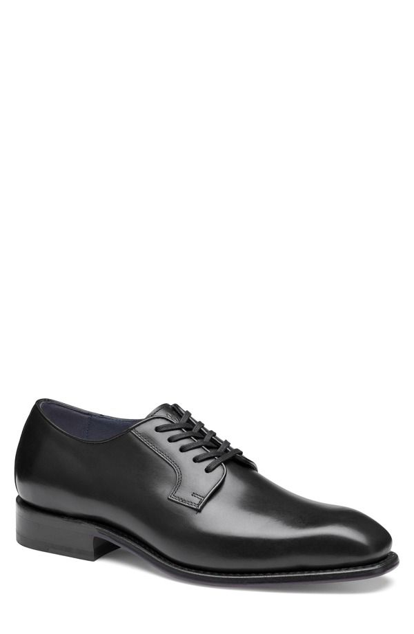 ジョンストンアンドマーフィー メンズ シューズ ダービー Johnston Murphy Ashton Plain Toe Derby Black Full Grain ブラック