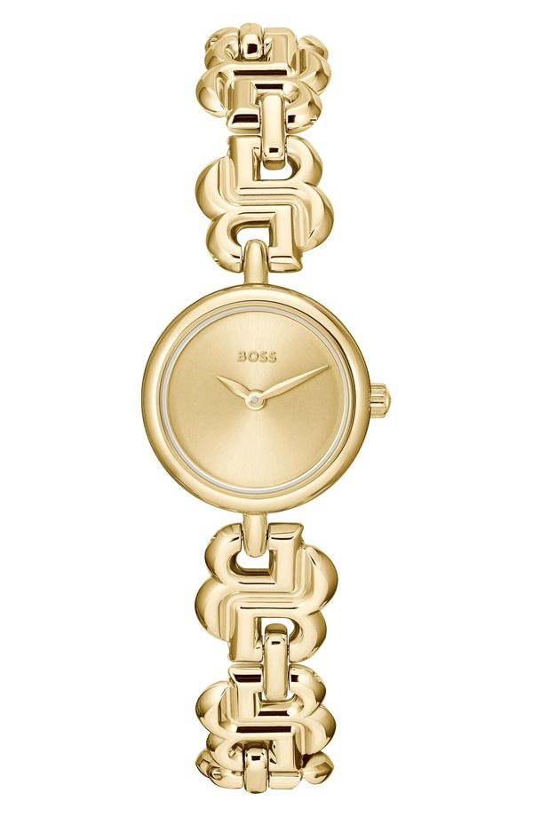 ボス レディース アクセサリー 腕時計 BOSS Double B Dressy Bracelet Watch 23mm Gold ゴールド