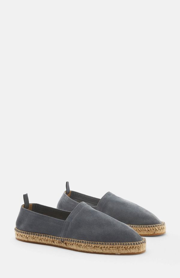 スカロッソ メンズ シューズ スリッポン・ローファー SCAROSSO Pablo Espadrilles Grey Suede グレー