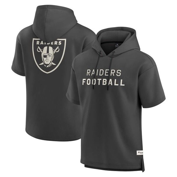 ファナティクス メンズ アウター パーカー・スウェット Mens Fanatics Charcoalas Vegas Raiders Elements Future Ground Lettering