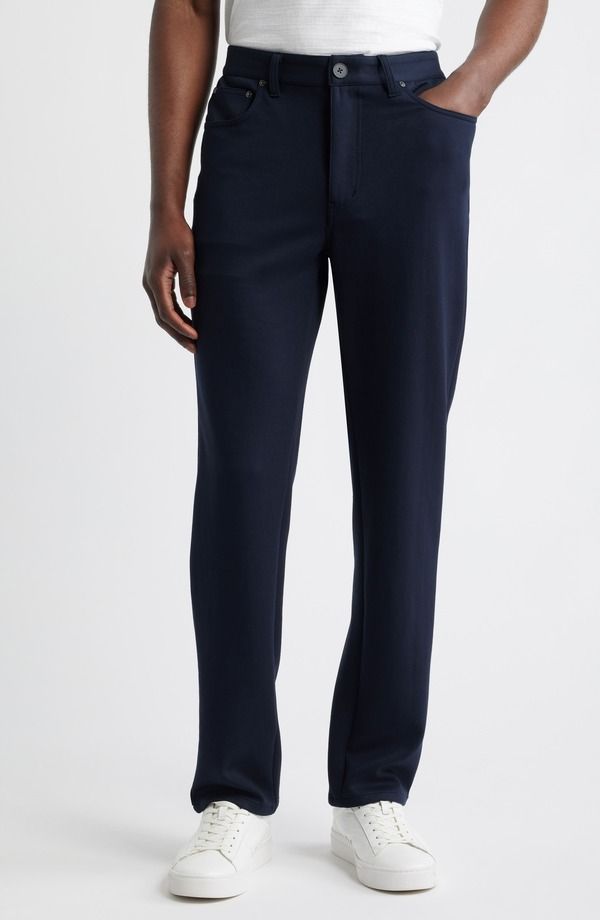 ブガッチ メンズ ボトムス カジュアルパンツ Bugatchi Softouch Five Pocket Pants Navy ネイビー