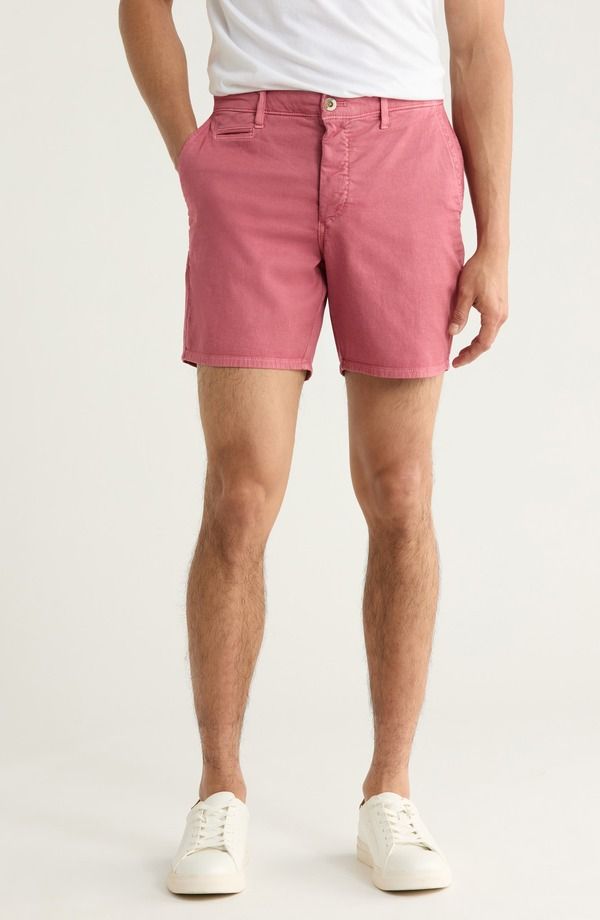 ジョニー オー メンズ ボトムス ハーフパンツ・ショーツ ショートパンツ johnnieO Nassau Chino Shorts Washed Red レッド
