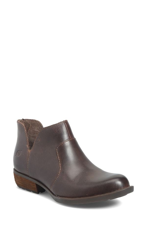 バーン レディース シューズ ブーツ・レインブーツ Brn Kerri Bootie Brown Leather ブラウン