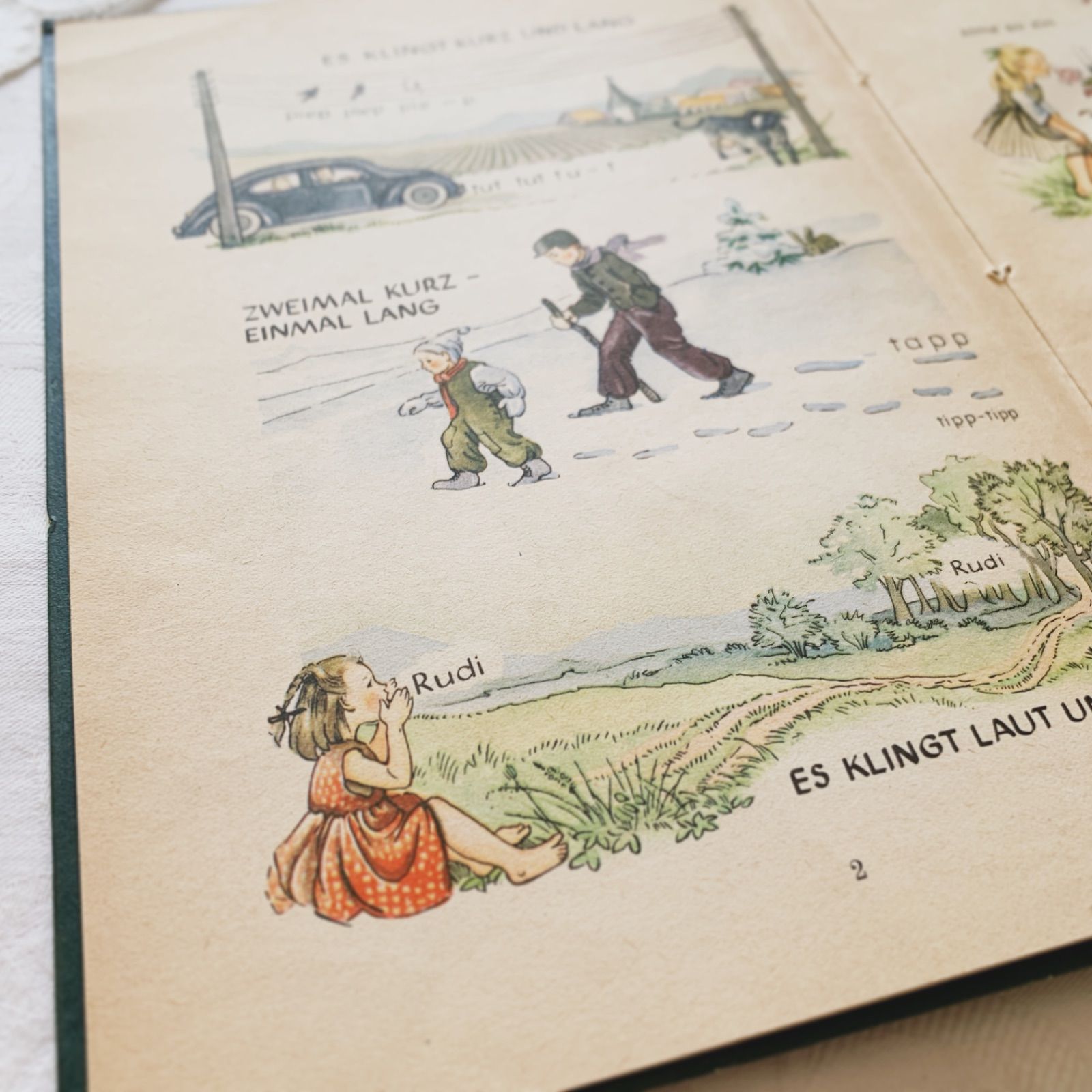 No.324レア 希少 アンティーク 古書 洋書 ドイツ 絵本 ビンテージ 1950s ドイツの音楽教本・歌集 Singt und spielt/楽譜/ ヴィンテージ