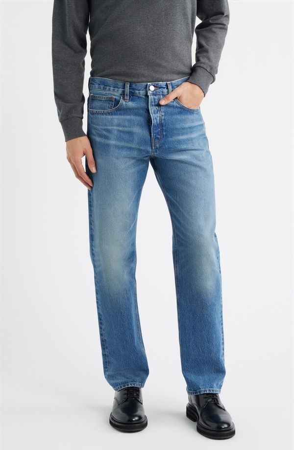 フレーム メンズ ボトムス デニムパンツ ストレート ジーンズ FRAME The Straight Leg Jeans Outland