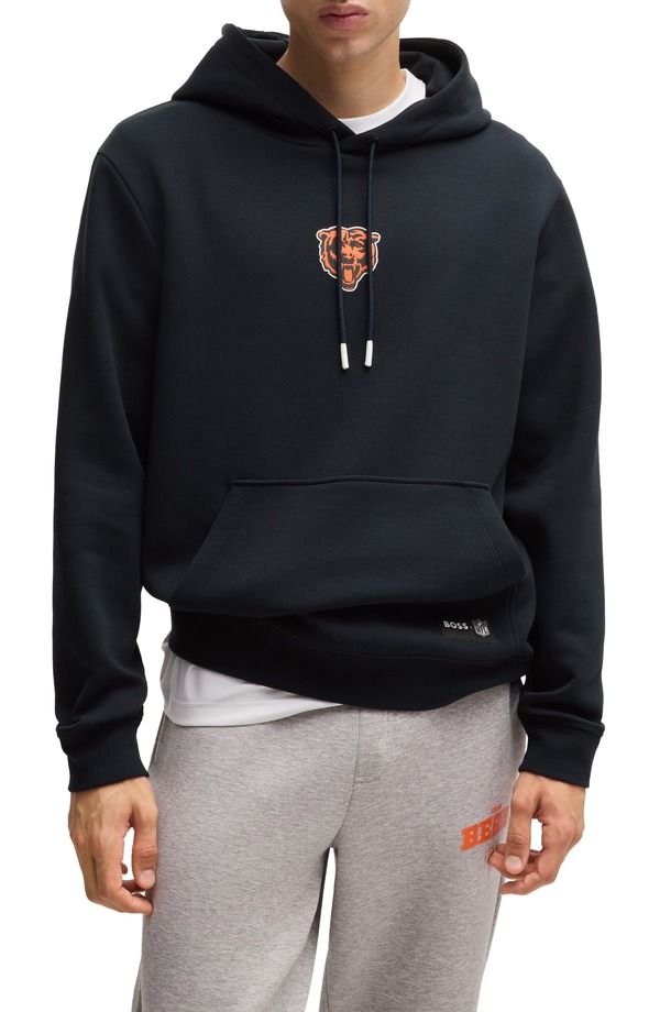 ボス メンズ アウター パーカー・スウェット グラフィック BOSS x NFL Woodson Graphic Hoodie Chicago Bears