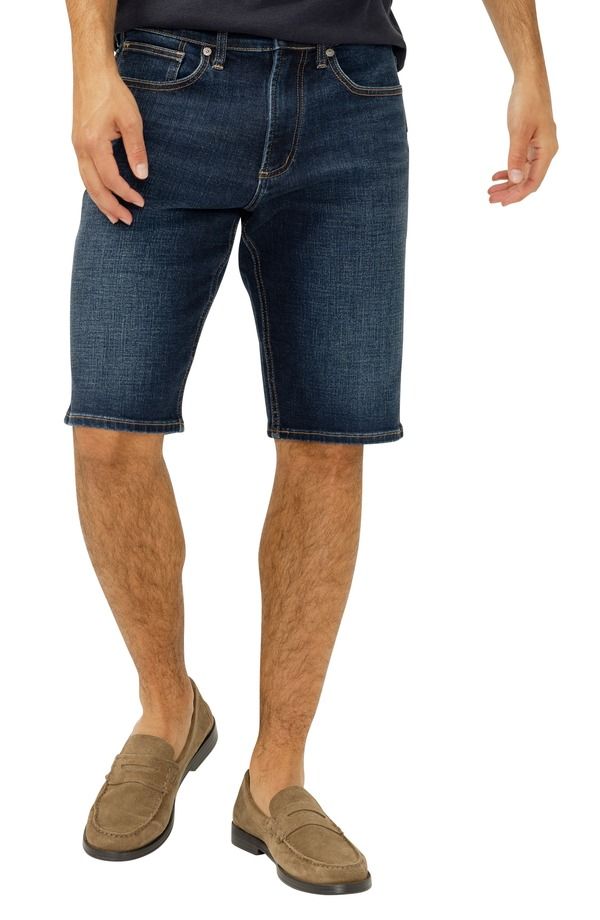 シルバー ジーンズ メンズ ボトムス デニムパンツ リラックスフィット ショートパンツ Silver Jeans Co Zac Relaxed Fit Denim Shorts Twister デニム