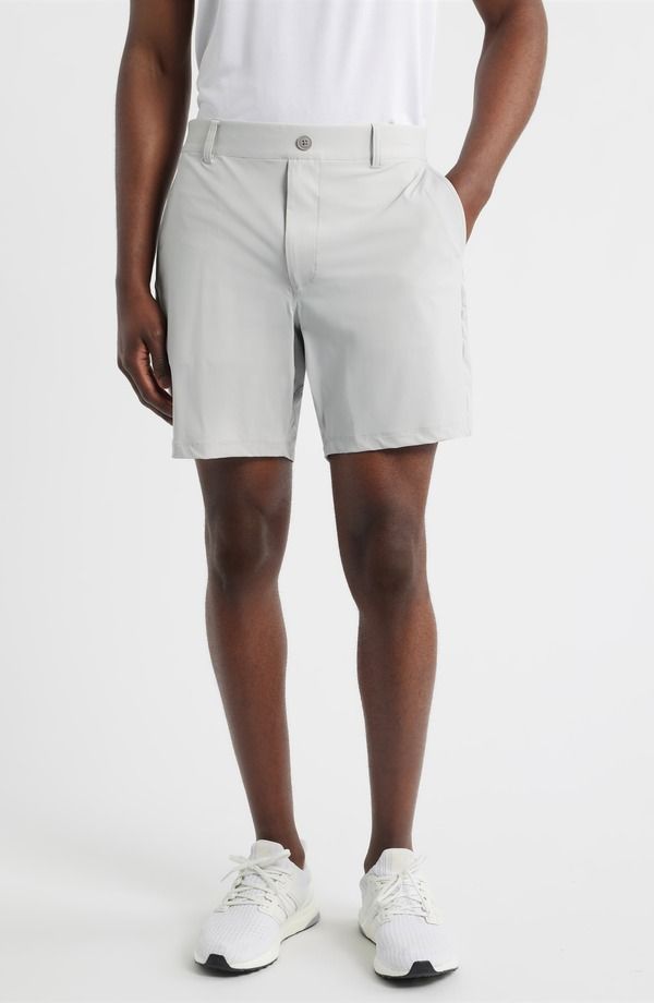 ジョニー オー メンズ ボトムス ハーフパンツ・ショーツ ナイロン ショートパンツ johnnieO Fusionn Stretch Nylon Chino Shorts Quarry
