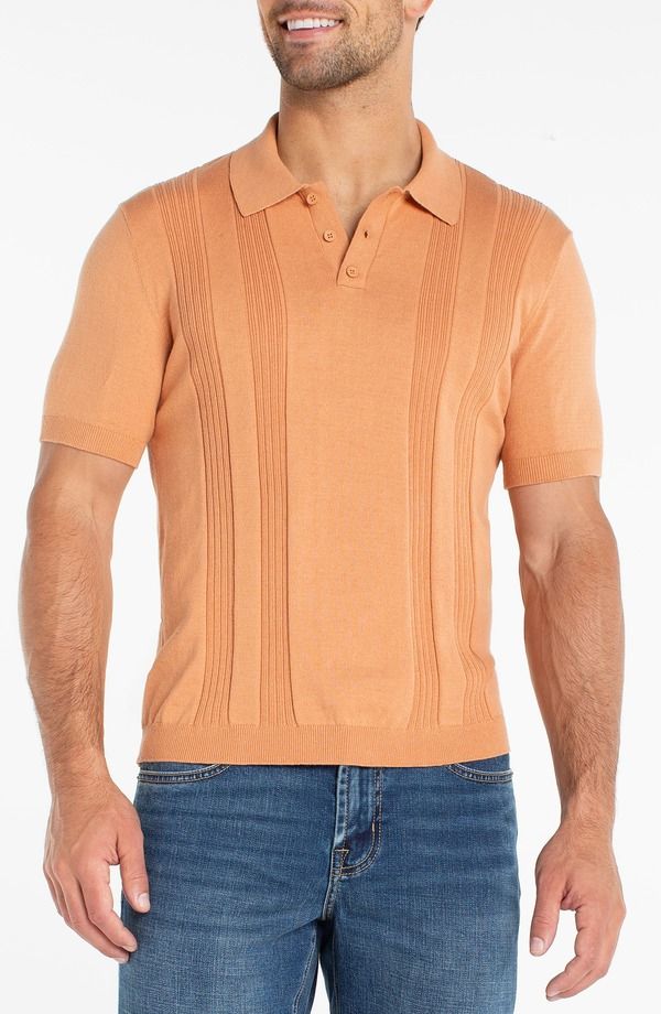 リヴァプール ロサンゼルス メンズ アウター パーカー・スウェット ポロシャツ セーター コットン Liverpoolos Angeles Rib Cotton Polo Sweater Clay