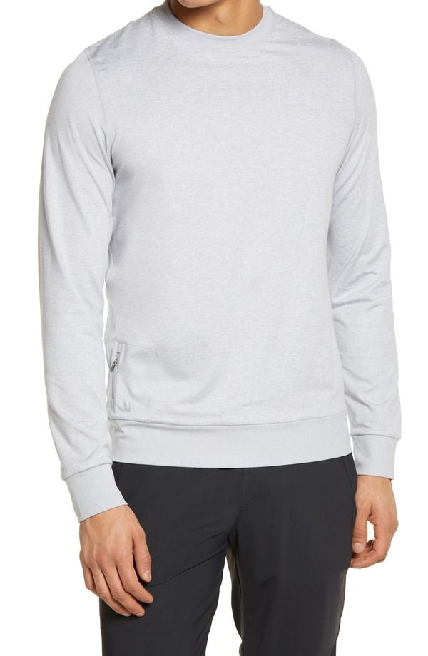 ビュオーリ メンズ アウター パーカー・スウェット Vuori Ponto Performance Crew Pullover Platinum Heather ヘザー