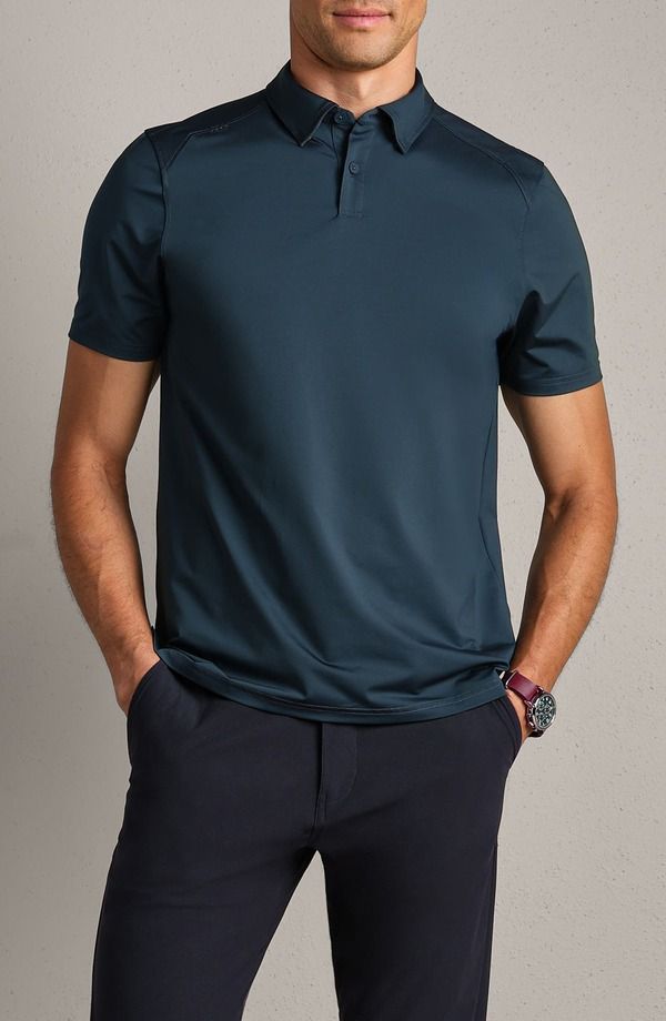 ローヌ メンズ トップス ポロシャツ Rhone Commuter Polo Deep Sea Blue Oxford ブルー