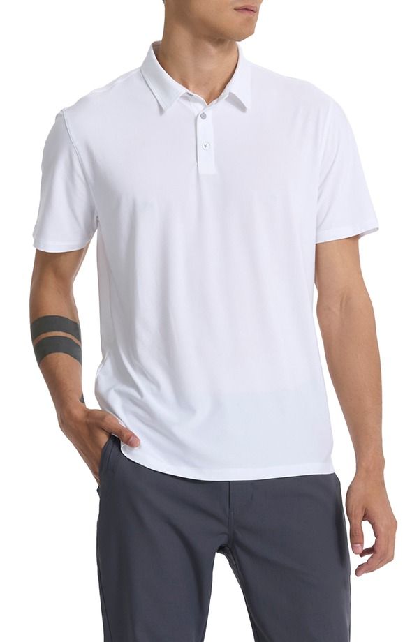 ビュオーリ メンズ トップス ポロシャツ Vuori Strato Tech Performance Polo White ホワイト