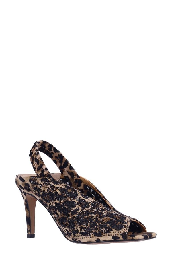ジェイレニー レディース シューズ ヒール サンダル J Rene Odila Slingback Sandal Brown Black ブラック