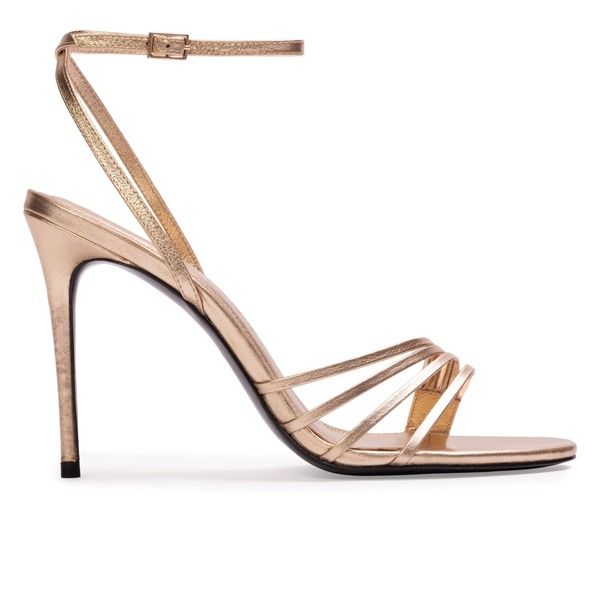 ブラックスエードスタジオ レディース シューズ ヒール サンダル トール BLACK SUEDE STUDIO Ella 100 Metallic Sandal Gold Metallic ゴールド
