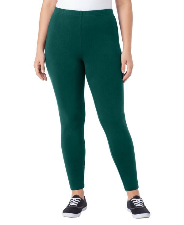 ウーマン ウィズイン レディース ボトムス レギンス プラスサイズ コットン ニット Woman Within Plusize Within StretchCotton Knit PullOn Leg