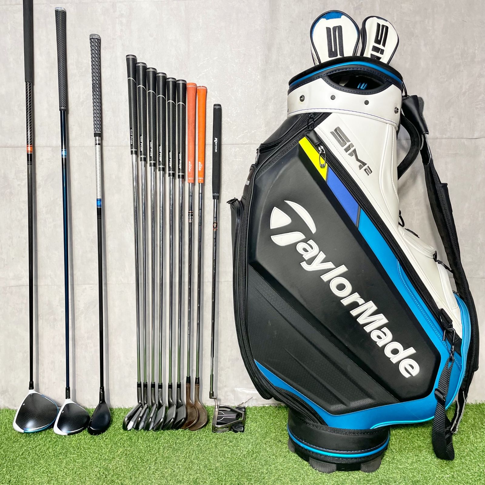 テーラーメイド　SIM2MAX　クラブセット　キャディバッグ付き 貴重なレフティ】TaylorMade SIM2MAX テーラーメイド シムツーマックス