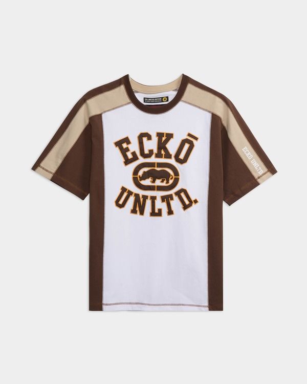 エコー メンズ トップス Tシャツ ECKO Grunge Skater Top White ホワイト
