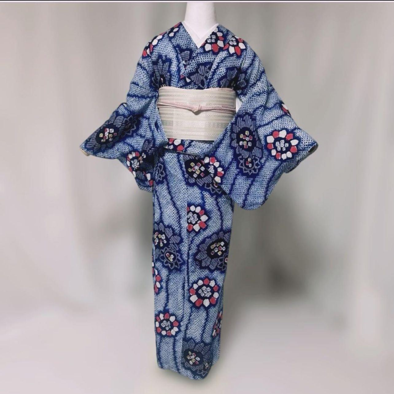 美品 有松絞り フルセット 羅半幅帯 夏帯締め 夏帯揚げ - メルカリ