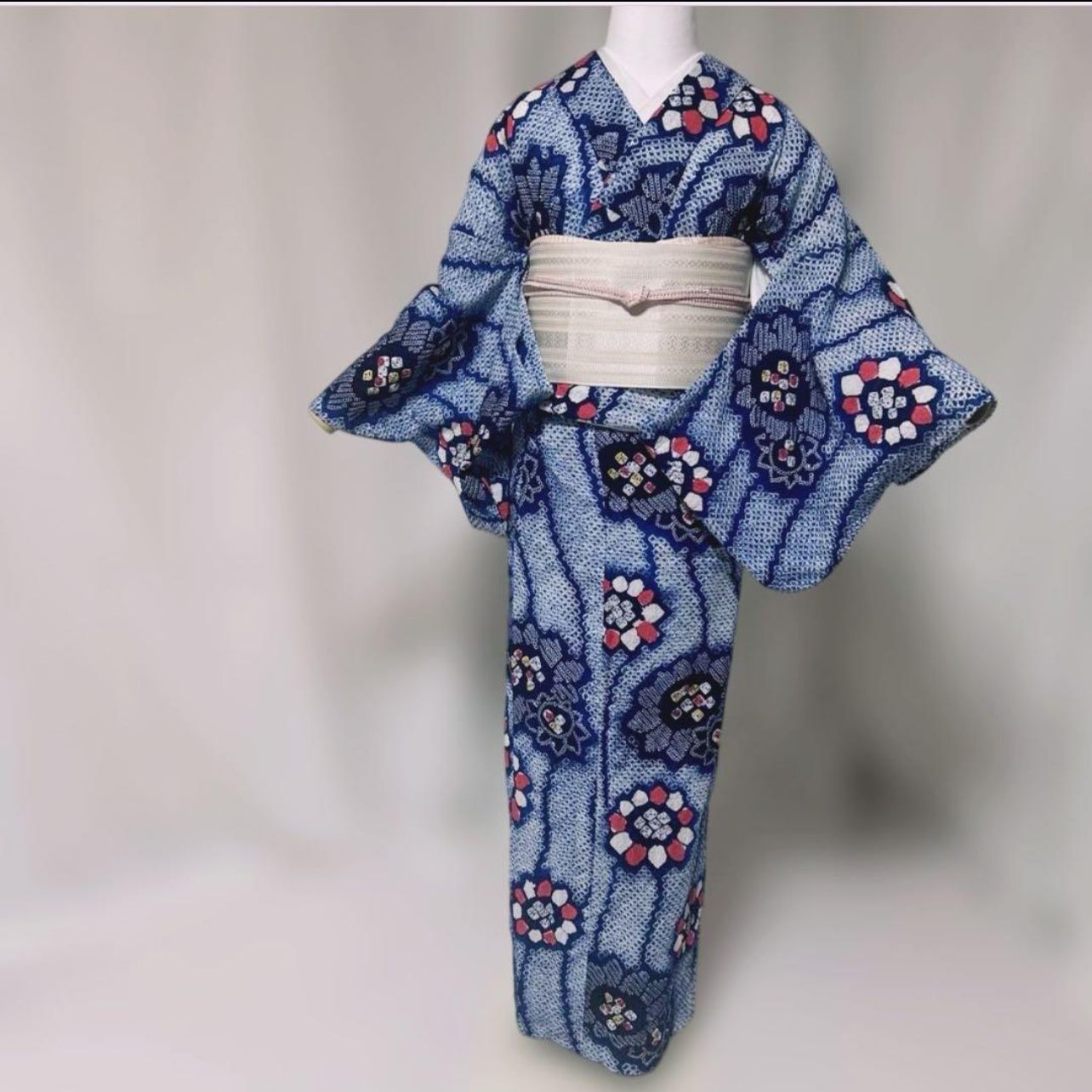 美品 有松絞り フルセット 羅半幅帯 夏帯締め 夏帯揚げ - メルカリ