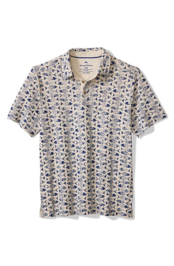 トッミーバハマ メンズ トップス ポロシャツ Tommy Bahama Sardina Soire Polo Blue Natural ブルー
