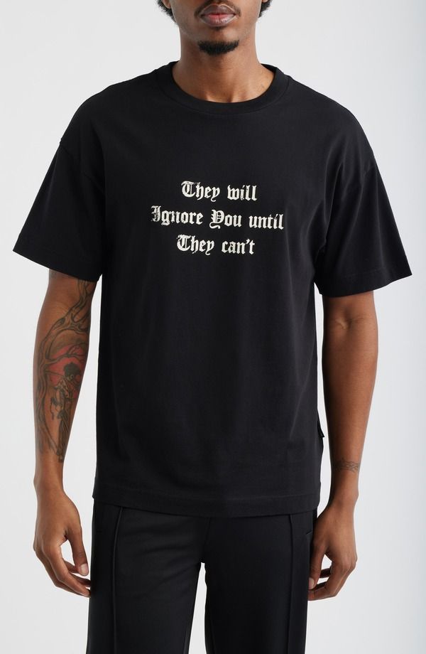 パーム・エンジェルス メンズ トップス Tシャツ グラフィック Palm Angelstatement Graphic TShirt Black Off White オフホワイト