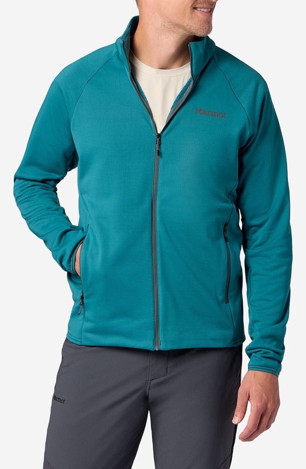 マーモット メンズ アウター ジャケット・ブルゾン フリース Marmot Leconte Full Zip Fleece Jacket Emerald Blue ブルー 24,708円