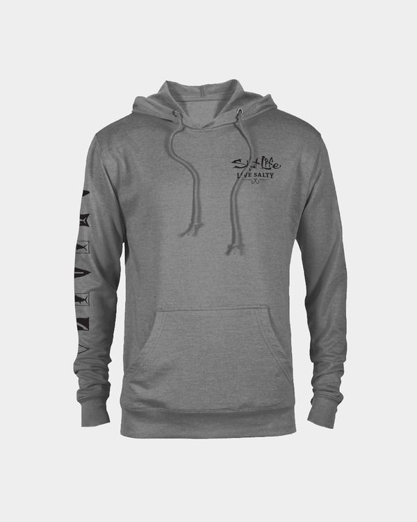ソルトライフ メンズ アウター パーカー・スウェット パイル Salt Life Ocean Kin French Terry Pullover Hoodie Mist Grey Heather グレ