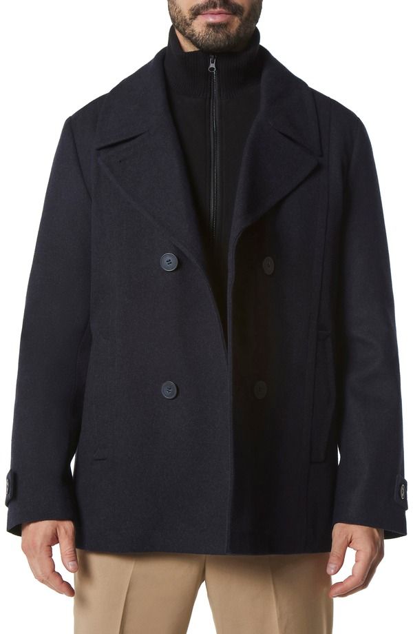 マークニューヨーク メンズ アウター ジャケット・ブルゾン コート Marc New York Danton Wateresistant Peacoat Blue Heather ヘザー