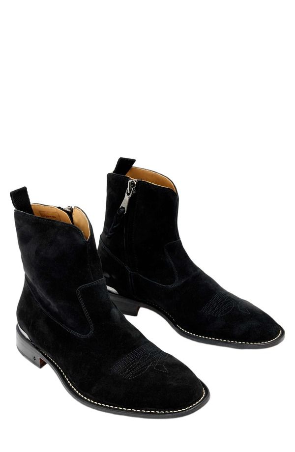 ジョンバルベイトス メンズ シューズ ブーツ・レインブーツ John Varvatos Regent Western Boot Mineral Black ブラック